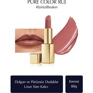 Estee Lauder Kremsi Ruj - Pure Color Creme Lipstick Kremsi, Saten Bitiş -  3.5gr - Renk: 862 Untamable