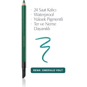 Estee Lauder Göz Kalemi - Double Wear 24 Saat Kalıcı Suya Dayanıklı Waterproof Jel Göz Kalemi -08 EMERALD VOLT