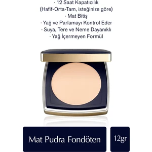 Estee Lauder Double Wear Stay-in-Place Mat Pudra Fondöten - 2C3 Fresco - 12gr