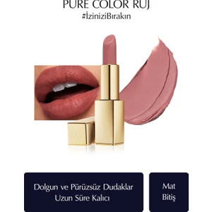 Estee Lauder Mat Bitişli Ruj - Pure Color Matte Lipstick - 3.5gr - Renk: 836 Love Bite