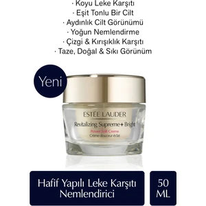 Estee Lauder Leke Karşıtı Nemlendirici Krem - Revitalizing Supreme+ Bright Hafif Yapılı Aydınlatıcı Etkili, 50ml