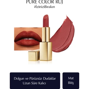 Estee Lauder Mat Bitişli Ruj - Pure Color Matte Lipstick - 3.5gr - Renk: 557 Fragile Ego