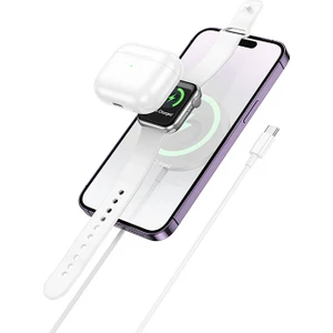 CW50 15W Air Pods + Apple Watch+Iphone 3in1 Kablosuz Manyetik Hızlı Şarj Aleti