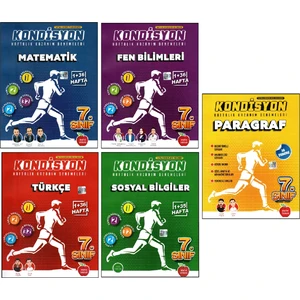 Newton Yayınları 7. Sınıf Matematik - Fen Bilimleri - Türkçe - Sosyal Bilgiler - Paragraf Kondisyon Denemeleri 5 Kitap