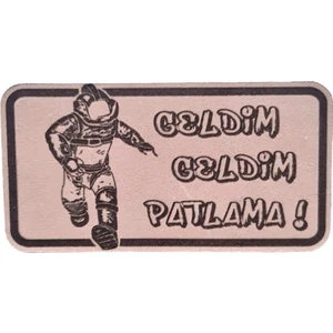 Seyhan Askeri Malzeme Eod Bomba Imha Deri Peç -Geldim Geldim Patlama -Arma - Leather Patch2