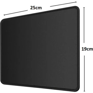 Mousepad 19X25 cm Kaymaz Mause Pad Siyah