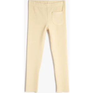 Basic Tayt Cep Detaylı Fitilli Beli Lastikli