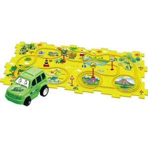 15 Adet Paket Çocuk Dıy Bulmaca Puzzle Araba (Yurt Dışından)