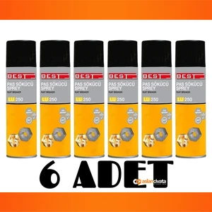Pas Sökücü Sprey LU250 Yağlayıcı 250 ml - 6 Adet
