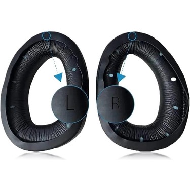 Cuscinetti Auricolari Di Ricambio Per Cuffie Sennheiser GSP 300, 350, 370 - Nero