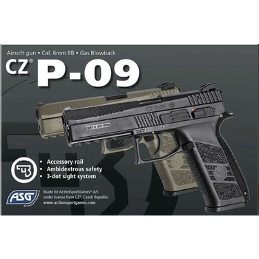 Asg Cz P09 Çöl Blowback Airsoft 6 mm Fiyatı - Taksit Seçenekleri