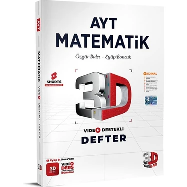 3D Yayınları AYT Matematik Defter Video