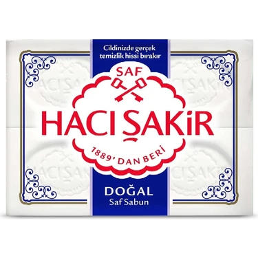 Hacı Şakir Doğal Saf Geleneksel Beyaz Sabun 4x150