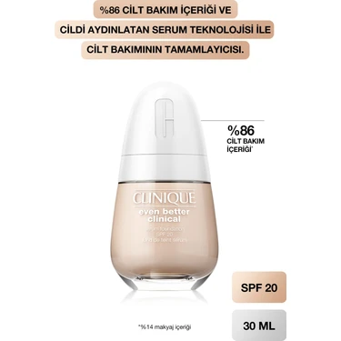 Clinique Even Better Clinical Serum Fondöten Spf 20 192333078235 85169 Wn 01 Flax