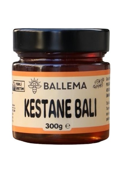 Doğal Süzme Kestane Balı 300 gr