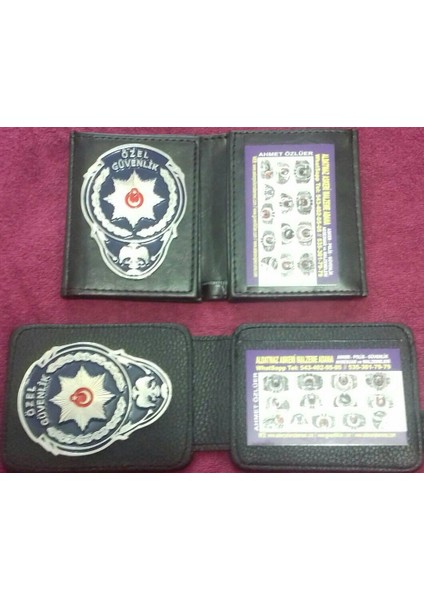 Özel Güvenlik Rozetli Cüzdan (2)Adet,al-Sıvıle Satılmaz-Sadece Özel Güvenlik Görevlisi Satın Alabılır.