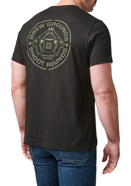 Brew Ground Ss Tee Kısa Kol Sıyah T-Shırt