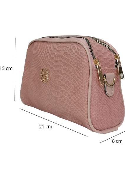 LV-6120 Kadın Kol Çantası - Pudra Kroko fiyatları