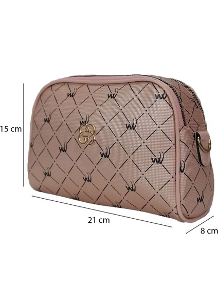 LV-6115 Kadın Kol Çantası - Pudra