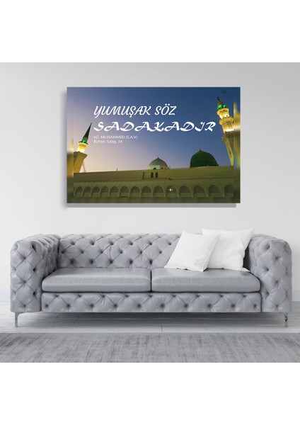 Yeşil Kubbe 50X70 Kanvas Tablo