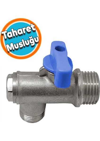 Aç Kapa Vanalı Filtreli Taharet Musluğu Sağlam Ara Musluk Wc Klozet 0473