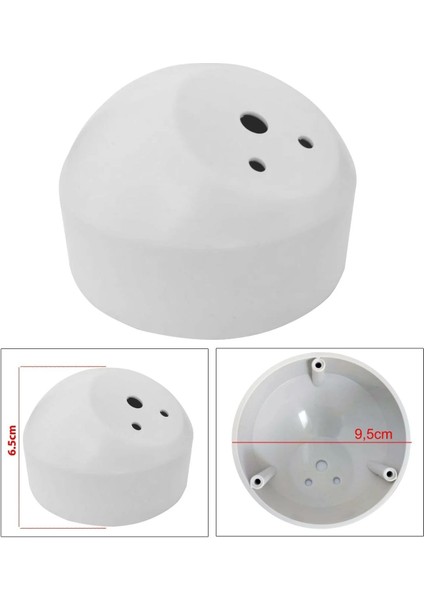 Btl Otomotiv Tweeter Dome Kabin Yuvası 10CM Tabansız Beyaz (2 Adet)