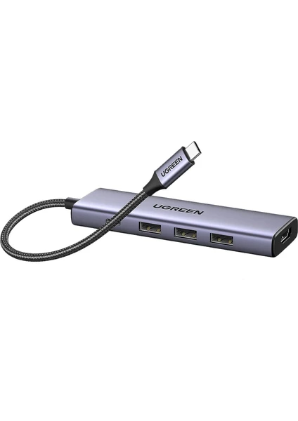 USB-C To HDMI+3*USB 3.0 A+PD Power Converter - 15596