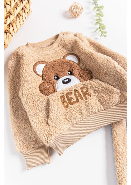Ayıcık Figürlü Peluş Kışlık Erkek Bebek Takım fiyatları