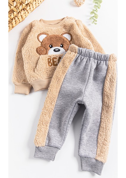 Ayıcık Figürlü Peluş Kışlık Erkek Bebek Takım fırsatları