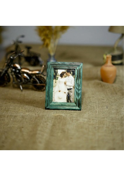 Ahşap 10X15 cm Tekli Hem Yatay Hem Dikey Fotoğraf Çerçevesi-Natural