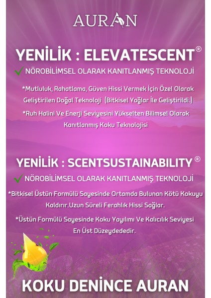 Lavanta Esansiyel Uçucu Koku Yağı Difüzör Esansı Buhurdanlık Yağı Aromaterapi Yağı 100ml