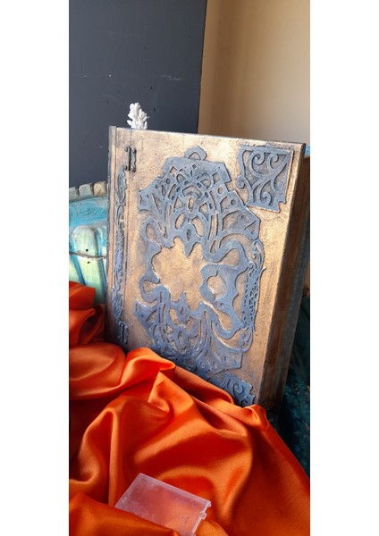 CundArt Studio ® Antik Dönem Eski Kitap Kutu