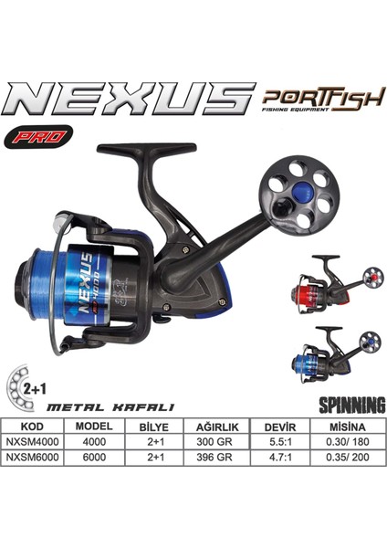Nexus Pro 4000 Olta Makinası 2+1bb Metal Kafa Mavi