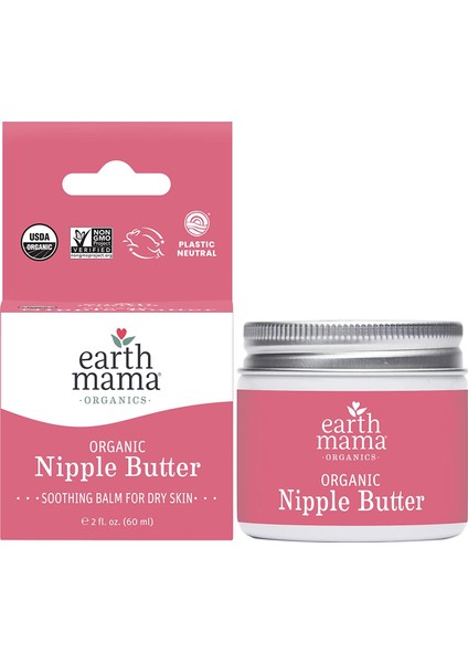 Earth Mama Organic Nipple Butter Göğüs Ucu Earth Mama Organic Diaper Balm Pişik Kremi Seti