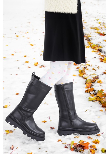 500 Uzun Fermuarlı Kız Çocuk Çizme Bot