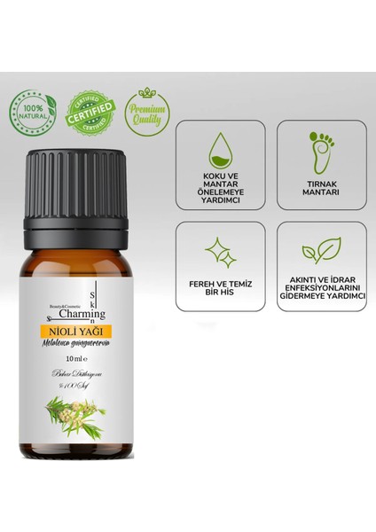 2 Adet Nioli Uçucu Yağı %100 Saf Sertifikalı Seyreltilmemiş( Niaouli Essential Oil ) 10 ml