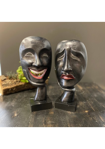 Gülen ve Ağlayan Yüz Mask