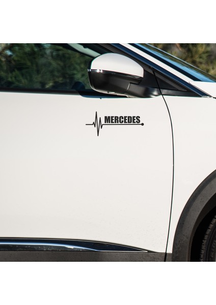 Mrcedes Uyumlu Kapı ve Çamurluk Uyumlu Araç Markalı Sticker Seti - 2li Set - K Atatürk Imza Hediyeli fiyatları