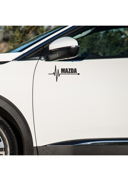 Mazda Uyumlu Kapı ve Çamurluk Uyumlu Araç Markalı Sticker Seti - 2li Set - K Atatürk Imza Hediyeli fiyatları