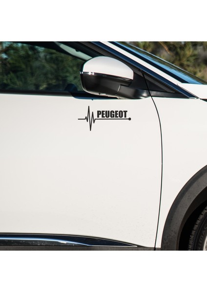 Peugeot Kapı ve Çamurluk Uyumlu Araç Markalı Sticker Seti - 2li Set - K Atatürk Imza Hediyeli fiyatları