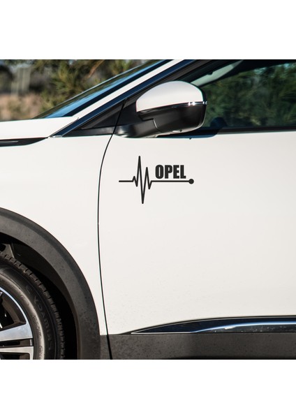 Opel Uyumlu Kapı ve Çamurluk Uyumlu Araç Markalı Sticker Seti - 2li Set - K Atatürk Imza Hediyeli
