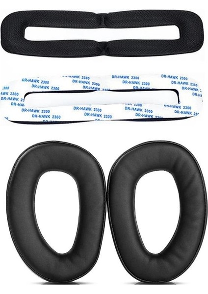 Sennheiser GSP300,GSP301,GSP302,GSP303,GSP305,GSP350,GSP370 Uyumlu Yedek Kulaklık Pedi ve Kafa Bandı