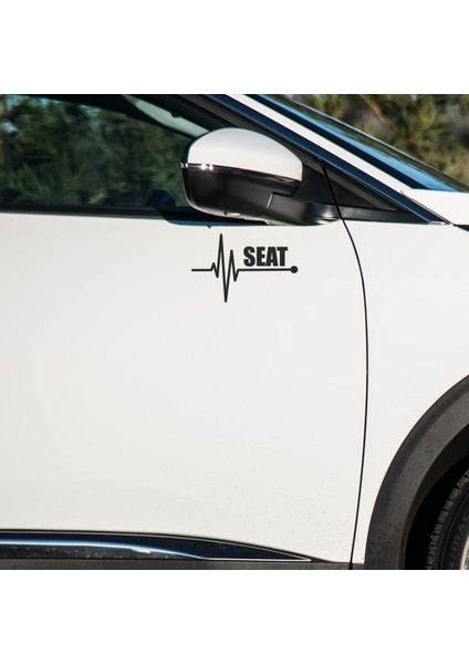 Seat Uyumlu Kapı ve Çamurluk Uyumlu Araç Markalı Sticker Seti - 2li Set - K Atatürk Imza Hediyeli fiyatları