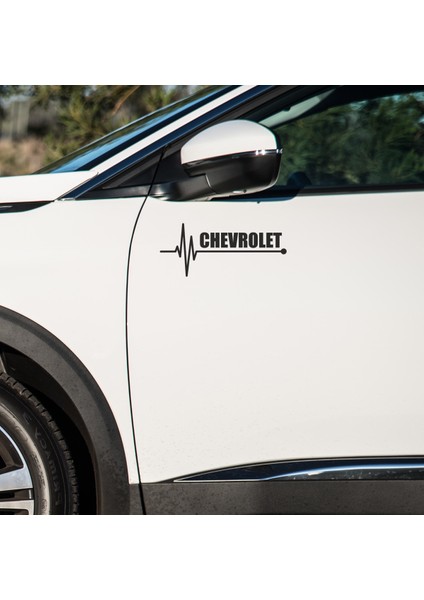 Chevrolet Uyumlu Kapı ve Çamurluk Uyumlu Araç Markalı Sticker Seti - 2li Set - K Atatürk Imza Hediyeli fiyatları