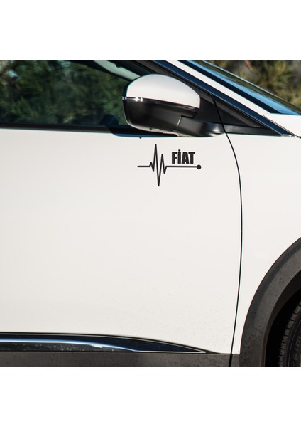 Fiat Uyumlu Kapı ve Çamurluk Uyumlu Araç Markalı Sticker Seti - 2li Set - K Atatürk Imza Hediyeli fiyatları