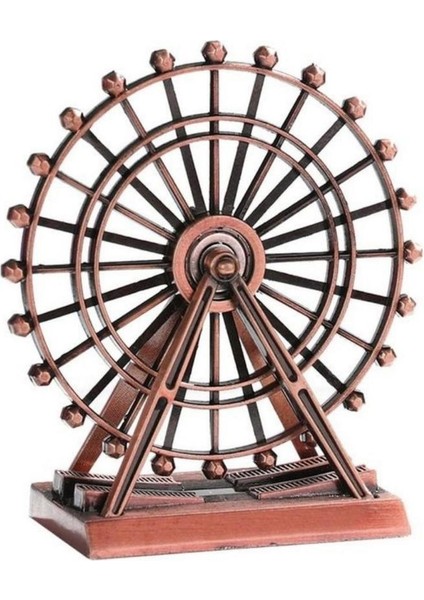 Dünyadan Hediyeler Vintage Metal Ingiltere London Eye Biblo Antik Bakır 15 cm