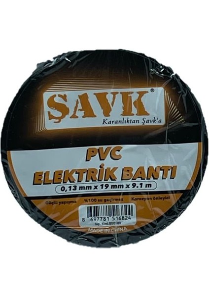 Şavk Izolebant Elektrik Siyah 10 Adet
