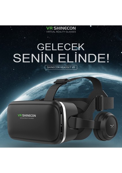 Shinecon SC-G04E 3D Sanal Gerçeklik Gözlüğü - Siyah