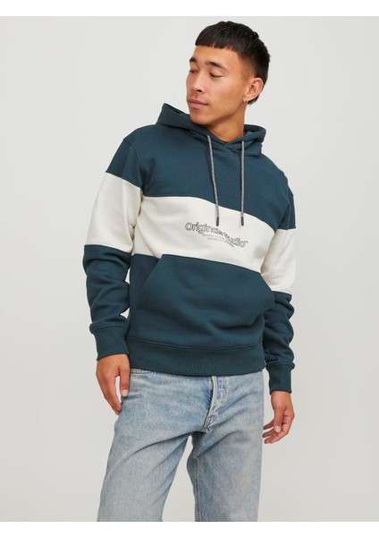 Jack & Jones Jorlakewood Sweat Hood Bf Ln Erkek Sweatshirt