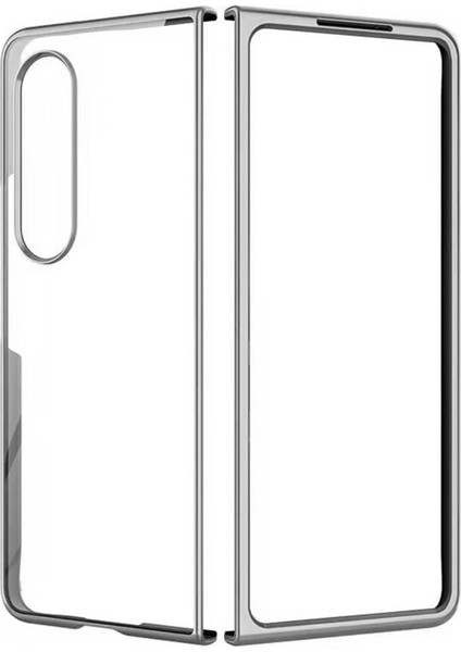 Samsung Galaxy Z Fold 4 Kılıf Fold Element Kapak - Gümüş